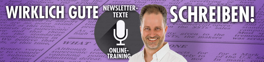 Online-Training: Wirklich gute Newsletter-Texte schreiben