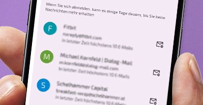 Gmail macht Abmeldungen noch einfacher.