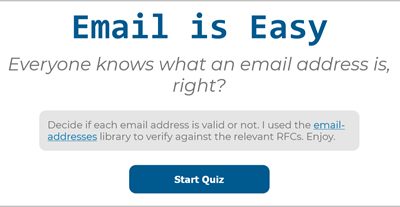 Quiz: E-Mail is easy
